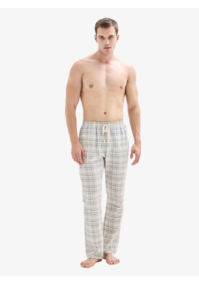Erkek Pijama Takımı 40889 - Ekose Desenli