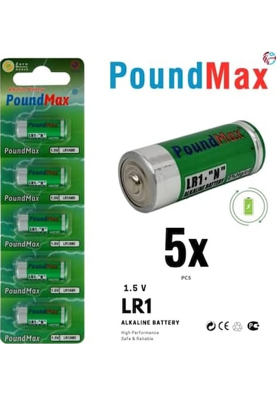 5 Adet 910a Lr1 1.5v Alkalin Pil
