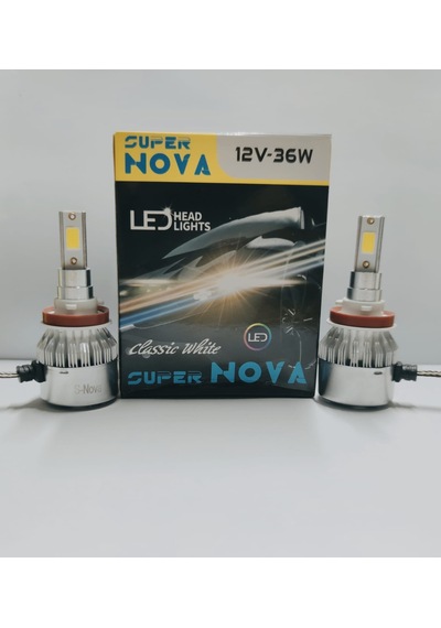 Supernova Buz Mavi H8/11 Simsek Etkili Zenon Cob Led Xenon Led He