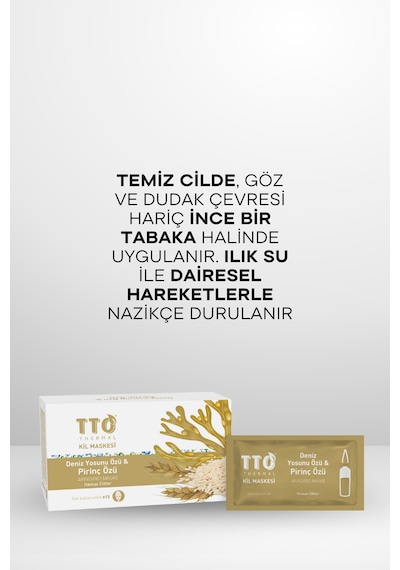 Tto Thermal Kil Maskesi Deniz Yosunu Özü & Pirinç Özü