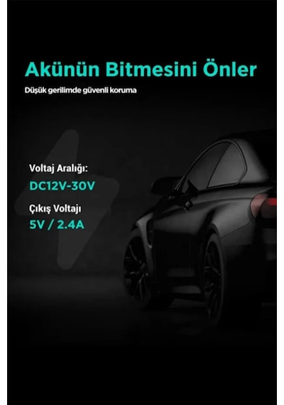 Vothoon Park Modu Kablosu Type-c Akü Sigorta Bağlantı Kablosu Araç İçi Kamera Tüm Kameralara Uyumlu