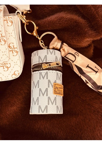 Elora Atelier Fular Detaylı Mini Çanta Charm Bebe Mavi