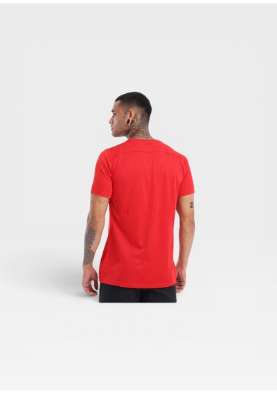 Nike Dri-fıt Park Vıı Bv6708-010 Erkek Futbol Forması Siyah Antrenman Tişörtü kırmızı