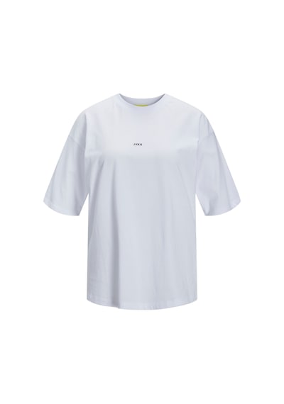 Jack & Jones Kadın Minimal Jjxx Logolu Kısa Kollu Tişört - Andrea Beyaz