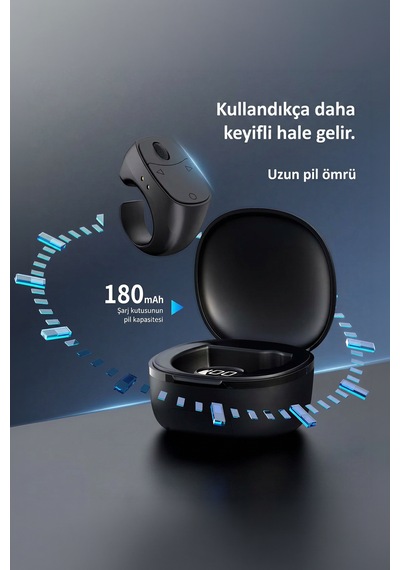 Bluetooth Selfie Yüzüğü Kamera Kumandası Tiktok Reels Kaydırma Beğeni Telefon Standlı