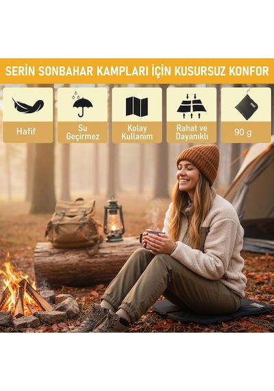 Haegs Outdoor Oturma Minderi, Kamp Matı, Yürüyüş, Stadyum Ve Seyahat İçin Katlanabilir Su Geçirmez Oxford Kumaş Çok Renkli