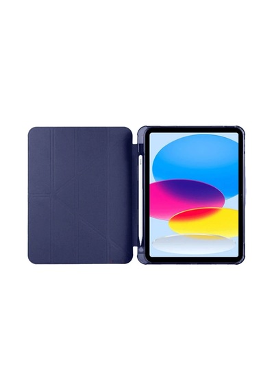 Apple İpad 2025 10.9 10.nesil A16 Kılıf Kalemlikli Mars Tablet Kılıfı - Lacivert