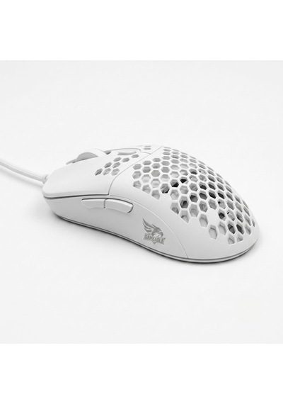 Kablolu Rgb Gaming Mouse, 12800 Dpı, 69g Ultra Hafif, Petek Gövde, 5 Milyon Tıklama Ömürlü, Instant 825 Optik Sensör, Örgü Kablolu Oyuncu Mouse Mo-19 Beyaz