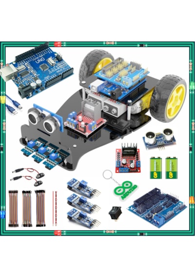 Arduino İle Uyumlu 2wd Follower Çizgi İzleyen Araba Full Set