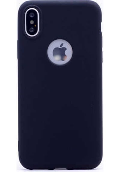 Kilifone - Apple Uyumlu iPhone X - Kılıf Mat Renkli Esnek Premier Silikon Kapak - Siyah