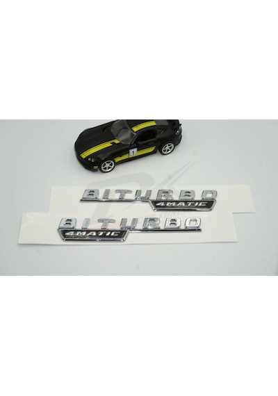 Biturbo 4Matic Çamurluk Yanı Logo Amblem