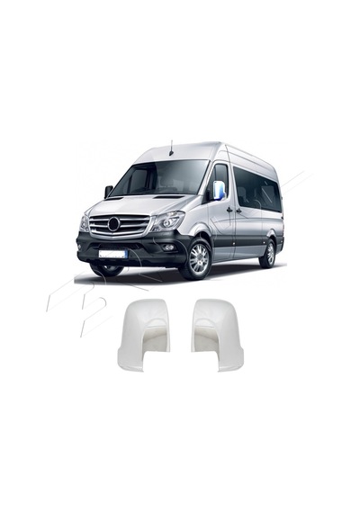 Mercedes Sprinter W907 Uyumlu 2018 Ve Üzeri Ayna Kapağı 2 Parça Abs Krom Kaplama