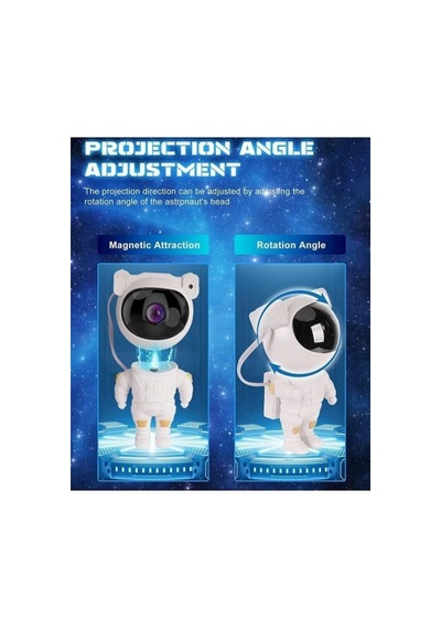 Astronot, Galaksi, Projektör, Uzaktan Kumandalı, Gece Lambası Bwr-47 5324