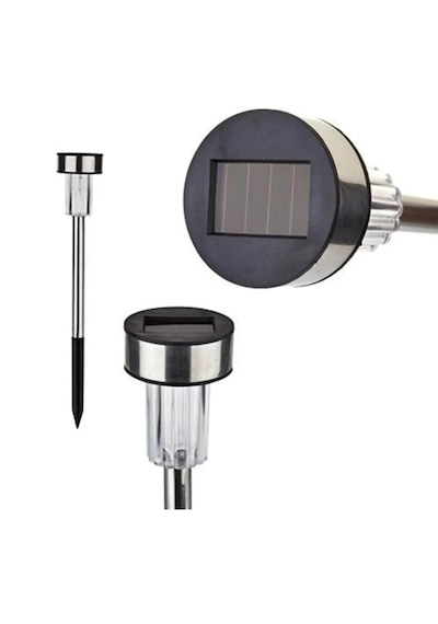 Solar Bahçe Lambası 10 Lu Set Direk Aydınlatma Güneş Enerjili Led Işık, Dış Mekan Aydınlatması Beyaz Işık