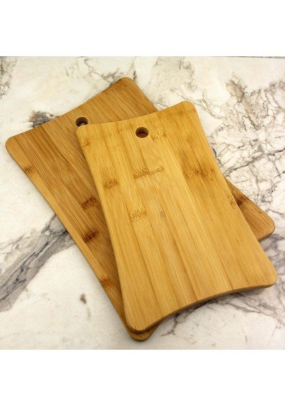2 li Bambu Kesim Panosu Kesme Tahtası 35*24/30*19cm 1002