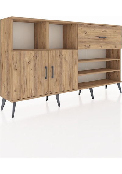 Arges Konsol 6 Raflı Tek Çekmeceli 2 Kapaklı 176x30x99 Çam-çam Atlas Çam - Atlas Çam Arges Konsol 6 Raflı Tek Çekmeceli 2 Kapaklı 176x30x99 Çam-çam Atlas Çam - Atlas Çam