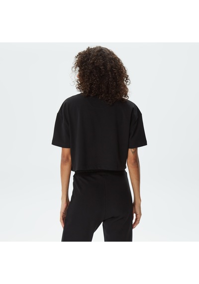 United4 Unıted4 Classic Kadın Siyah Crop T-shirt