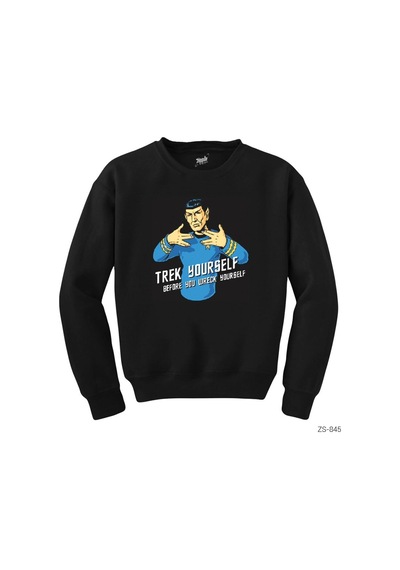 Star Trek Trek Yourself Siyah Sweatshirt