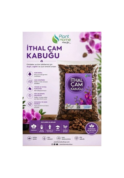 Hüskon Ticaret Plant Home Ithal Çam Kabuğu, Kil Bilyesi Ve Cocohusk İçeren Profesyonel Orkide Toprağı Değişim Seti 1