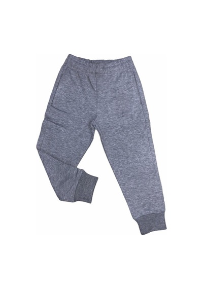 Nacar Store Unisex Çocuk Gri Likralı Diz Yapmaz Kumaş Eşofman Altı
