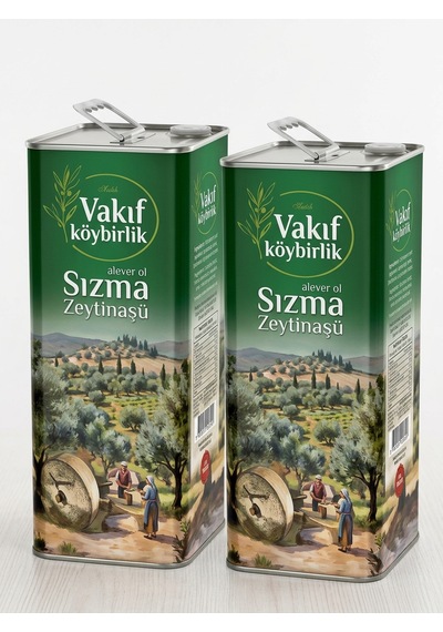 Vakıfköy Natürel Soğuk Sıkım Sızma 2 5l 2ad Zeytinyağı