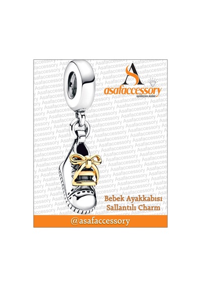 Bebek Ayakkabısı Sallantılı Charm Gümüş