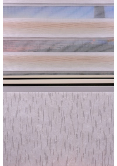 Krem Kendinden Desenli Etek Dilimsiz Ds 11714-v1 Zebra Stor Güneşlik Perde