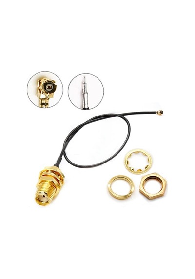6dBi 2.4GHz & 5.8GHz Dual Band Wi-Fi Anten + 35cm Ipex UFL Kablo