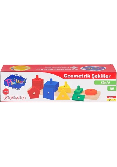 Ony-305 Ahşap Geometrik Şekiller -onyıl Oyuncak