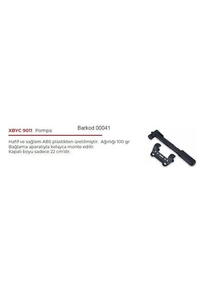 Forte Gt 9011 Mini Pompa Küçük Bisiklet Pompası Yüksek Kaliteli Pompa