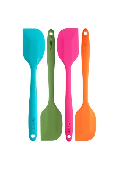 4lü Silikon Spatula Seti Yanmaz Yapışmaz Çizmez 27cm