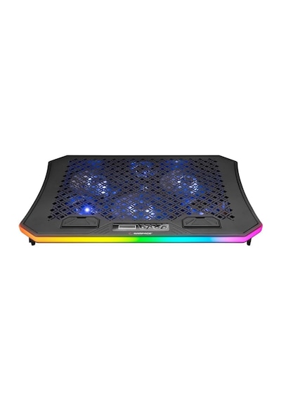 Ad-rc34 Metafor Rgb 6 Fanlı Telefon Tutuculu Rgb Işıklı 15-17 Notebook Soğutucu Stand