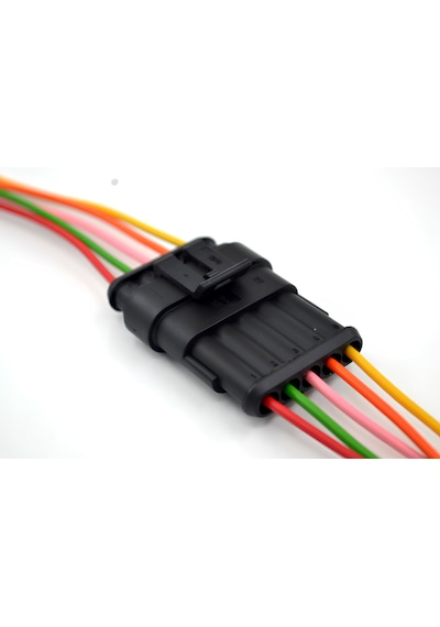 Süper Seal Elektrik Soketi 1 Takım 5 Pin 5 Kablolu Su Geçirmez Konnektör