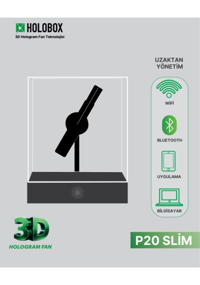 Holobox P20s Smart Sesli 3d Hologram Fan
