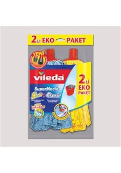 Vileda SuperMocio Classic Püskül Paspas Yedeği Sarı 2'li