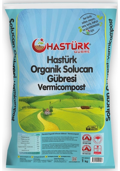 Hastürk %100 Organik Solucan Gübresi 1 KG.
