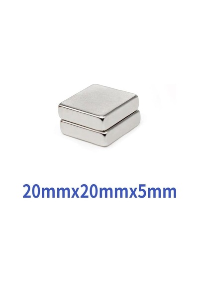 Hdg Kare Neodyum Mıknatıs Magnet Çap: 20x20x5 Mm - 1 Adet
