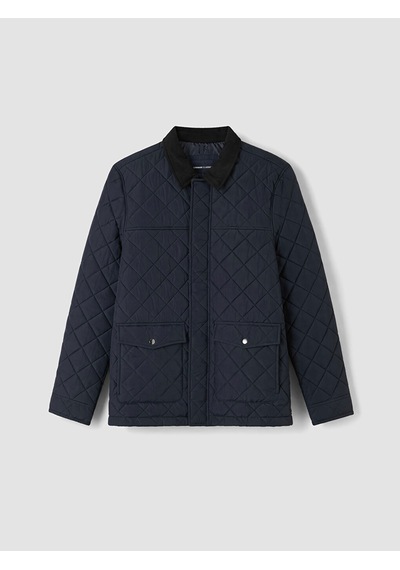 Lcwaıkıkı Classic Lacivert Regular Fit Kadife Yaka Erkek Şişme Mont