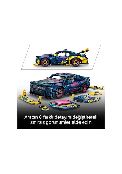 LEGO® Technic Modifiye Ford Mustang GT Araba 42236 - 10 Yaş ve Üzeri Çocuklar için 8 Detay İçeren Oyuncak Yapım Seti (973 Parça)