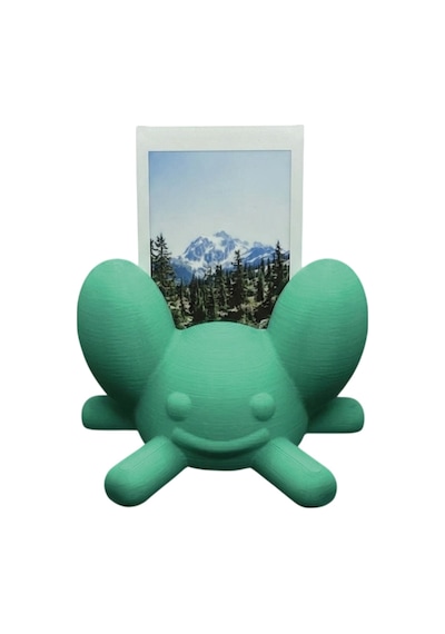 Sevimli Figür Instax Polaroid Fotoğraf Tutucu Stand Su Yeşili