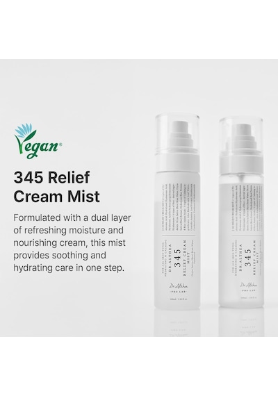 Dr. Althea 345 Relief Cream Mist Pirinç Kepeği Suyu Hyaluronik Asit Centella Pantenol İçeren Nemlendirici Ve Yatıştırıcı Çift Fazlı Yüz Misti 60 Ml