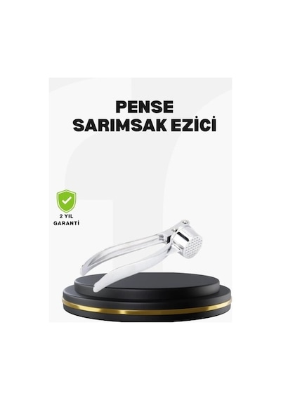 Profesyonel Sarımsak Ezici Sağlam Yapı Ve Rahat Kavrama Beyaz