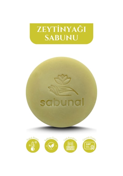 Sabunal Zeytinyağı Sabunu 2 Adet - Soğuk Pres Doğal Sızma Zeytinyağı Hamam Sabunu
