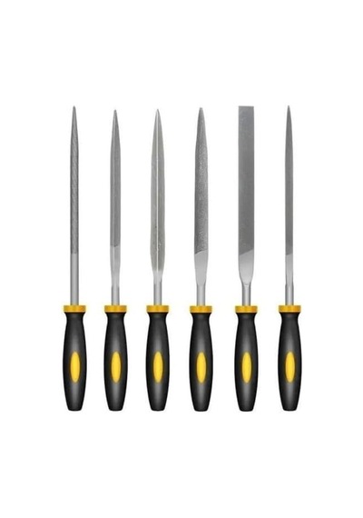 6 Parça Mini Eğe Seti Tüm Metaller Ve Ahşaplar İçin Oyma Şekil Verme 160 Mm Saatçi Eğe Takımı