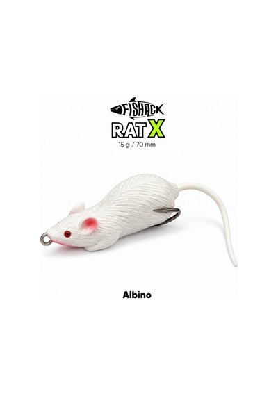 Silikon Fare - 15g 70mm - Fishack Ratx - Albino