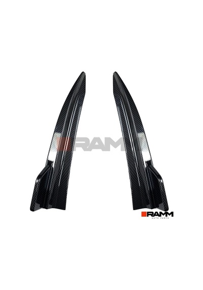 Bmw G20 M Arka Tampon Bıçağı Sağ+sol Parlak Karbon