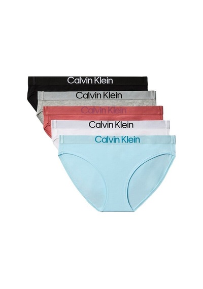 Calvin Klein Bıkını 5pk Kadın Bikini Altı-15786 3c9 Black/ Grey Htr/ Dusty Cedar/ Antar