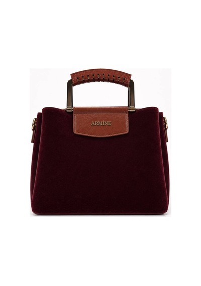 Armine Çanta 223 Bordo Süet