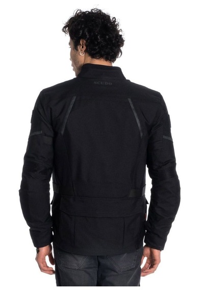 Scudo Vivaldi 4 Mevsim Motosiklet Ceketi - Siyah/siyah - 3xl