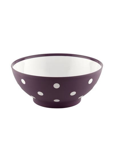 Benekli Renkli Yuvarlak Salatalık Kase Tabak 3 Litre 25.5x25.5x11